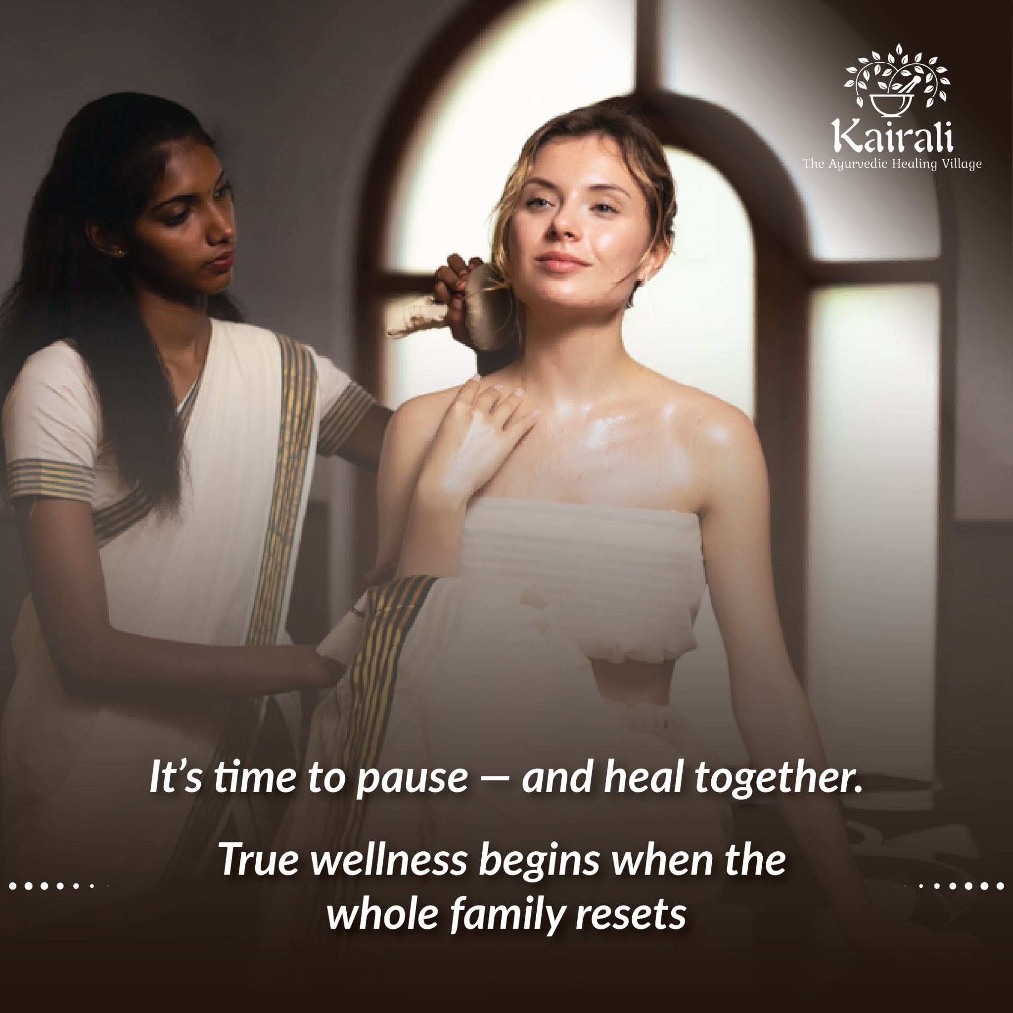 Kairali - The Ayurvedic Healing Village Facebook ad: Ayurveda has the potential for treating diseases.