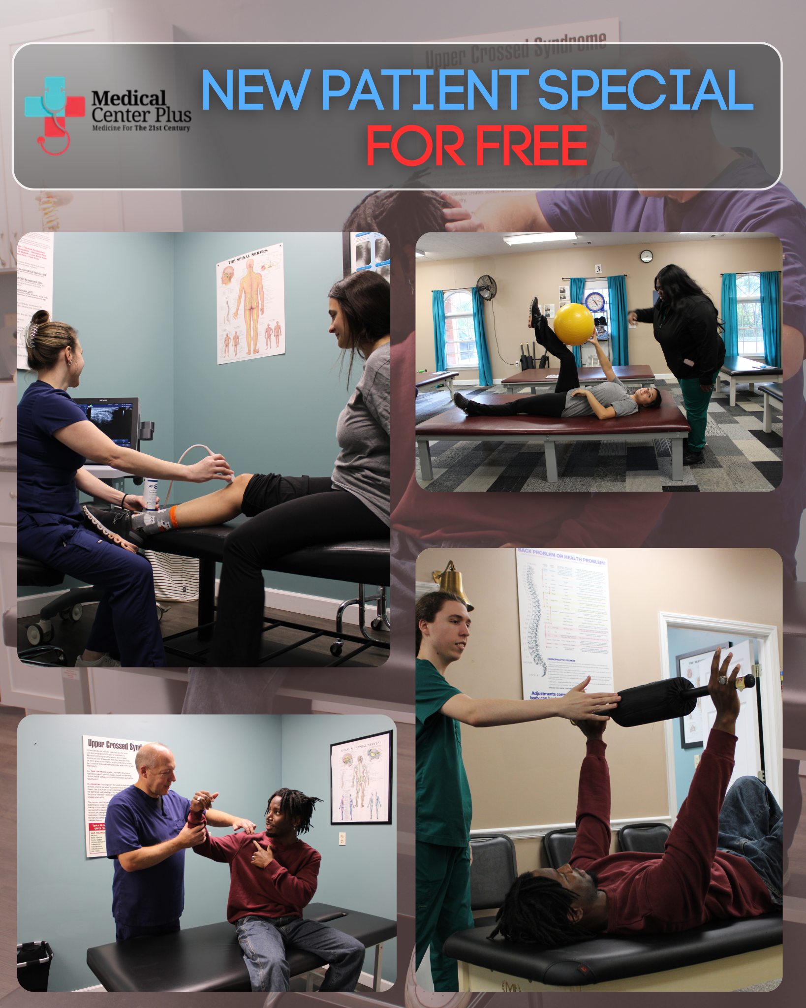 Medical Center Plus Joint and Spine Center Facebook ad: Got Pain? Meet With The Doctor For FREE!