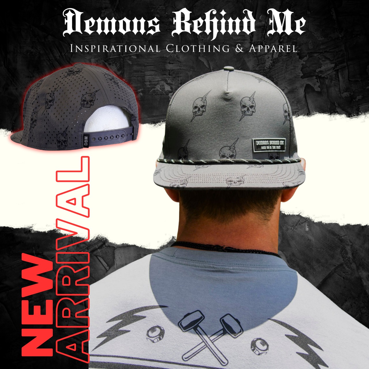 Demons Behind Me Inspirational Clothing & Apparel Facebook ad
