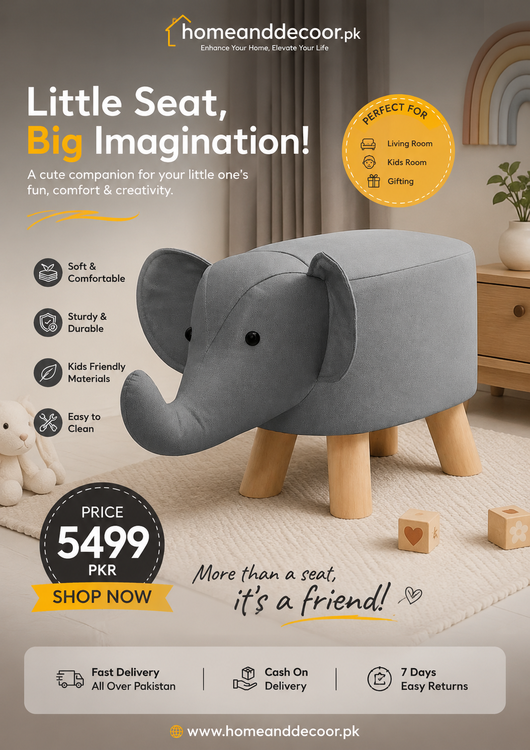 Home and Decor Facebook ad: Chat with us