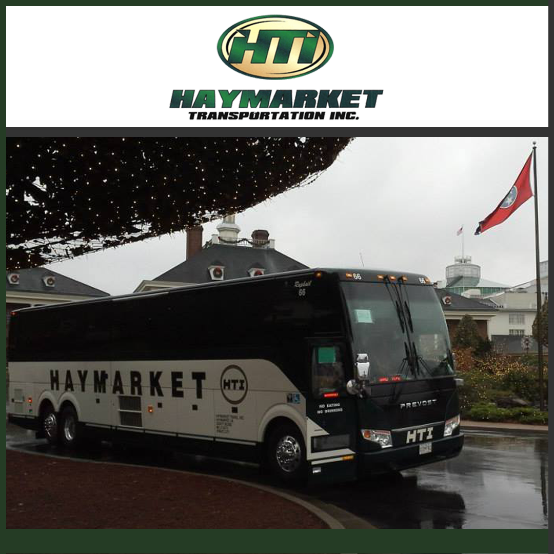 Haymarket Transportation Inc. Facebook ad: Luxury Travel. Seamless Logistics.