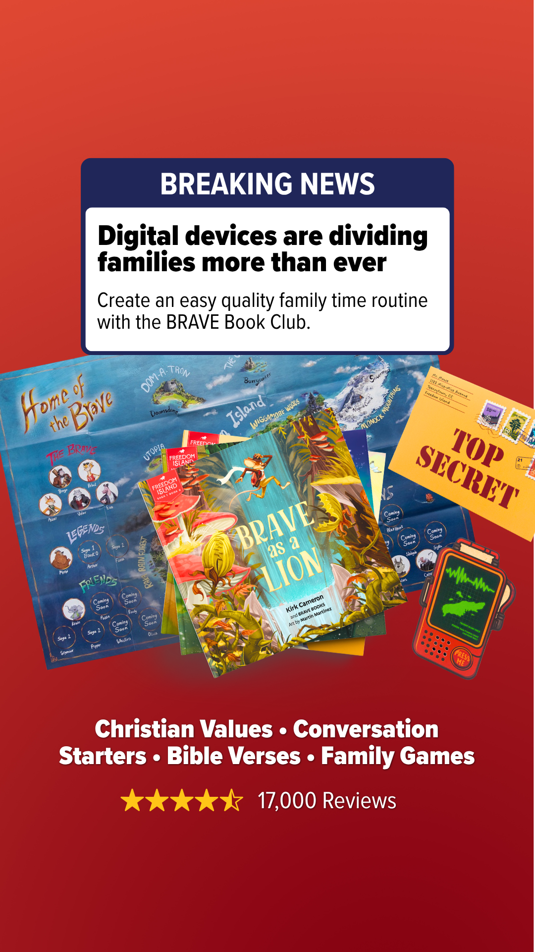 BRAVE Books Facebook ad