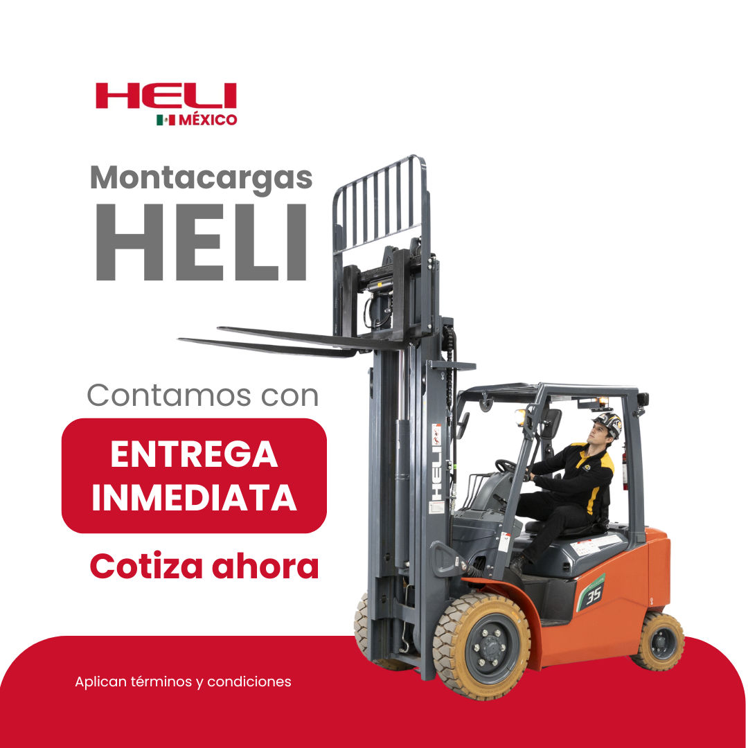 Heli México Facebook ad: ¡Entrega inmediata de Montacargas Heli!