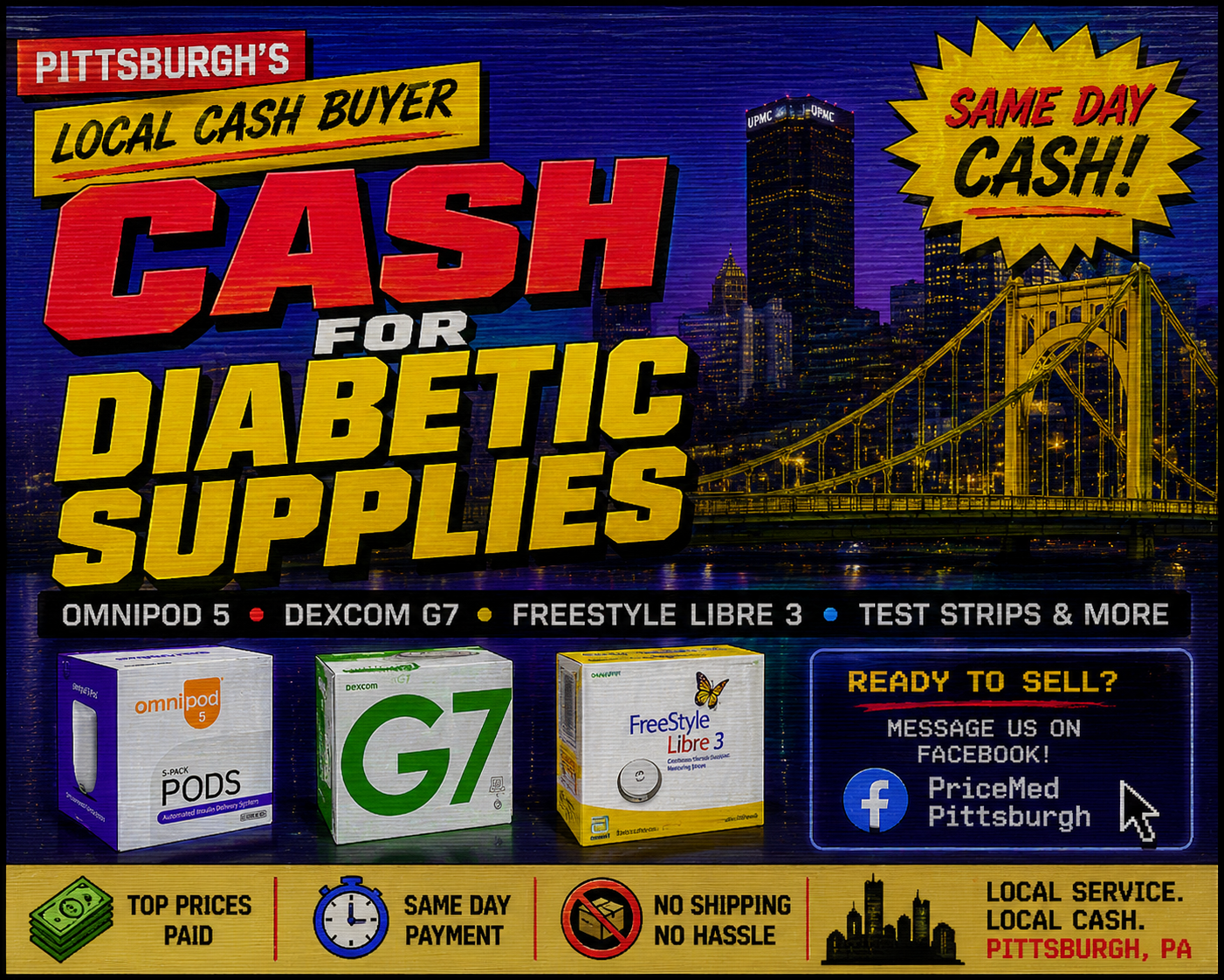 PriceMed - Pittsburgh Facebook ad: Quick Quotes, Local Meetups