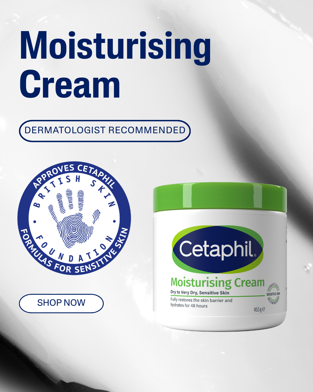 Cetaphil Facebook ad: 48 hours of skin-loving hydration Cetaphil Moisturising…