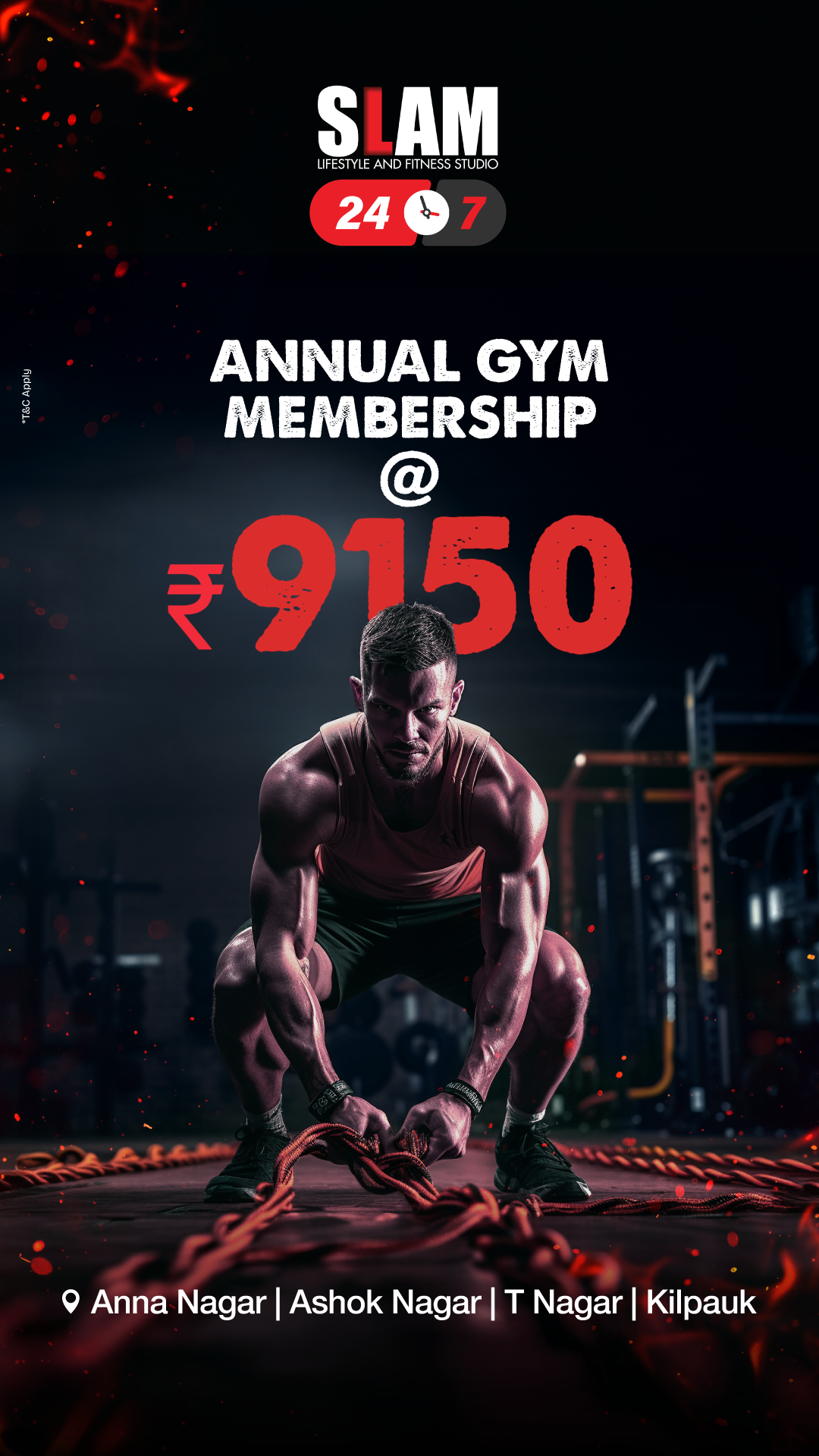 SLAM Lifestyle and Fitness Studio Facebook ad