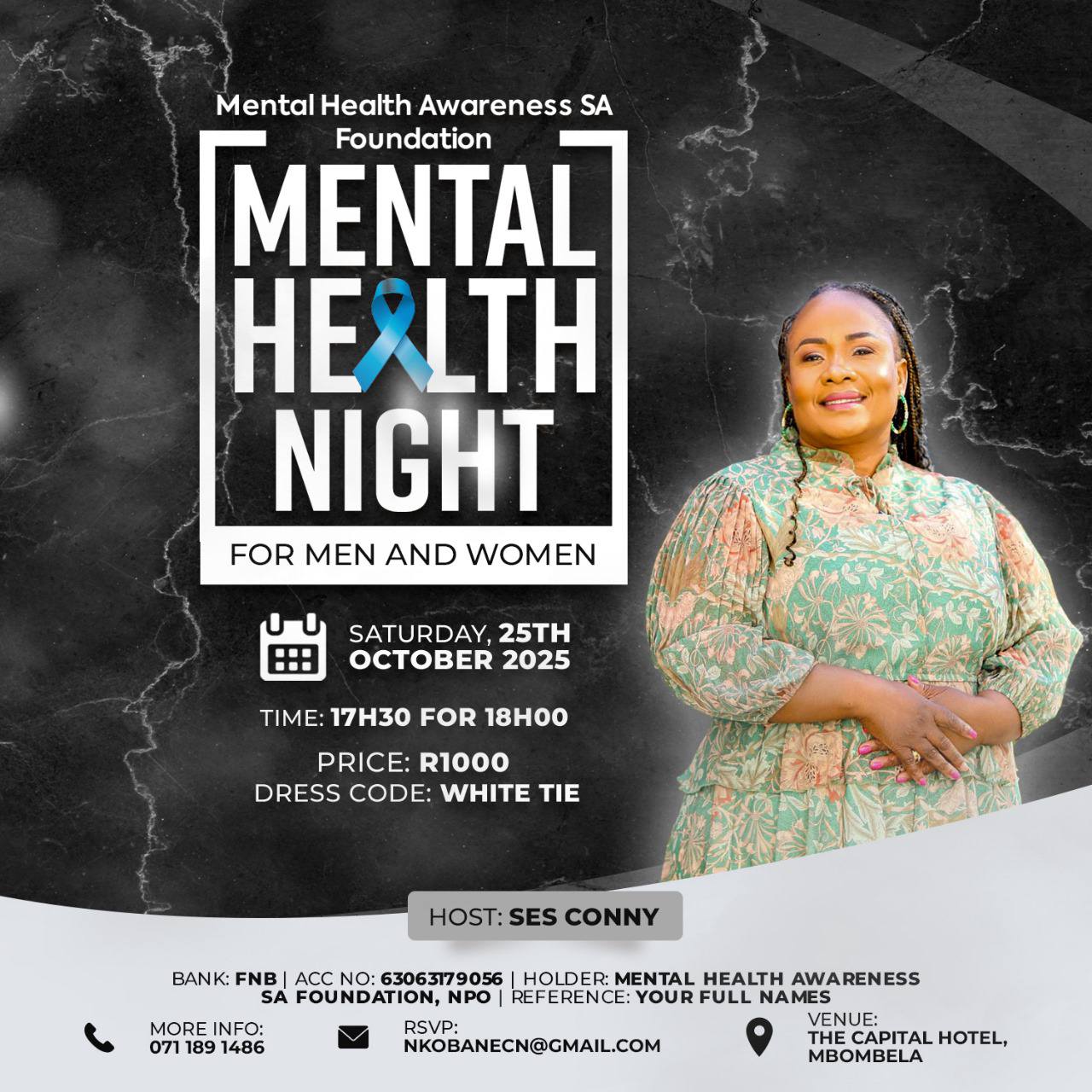Mental Health Night with Ses Conny Facebook ad from Sep 23, 2025