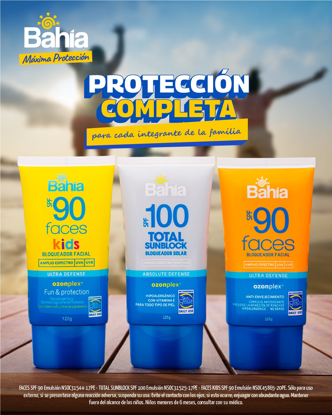 Bahía Solar Facebook ad: Con Bahía, cada integrante de la familia tiene…