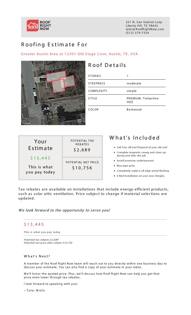 Roof Right Now Austin Facebook ad from May 27, 2026