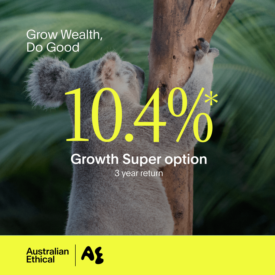 Australian Ethical Investment Facebook ad