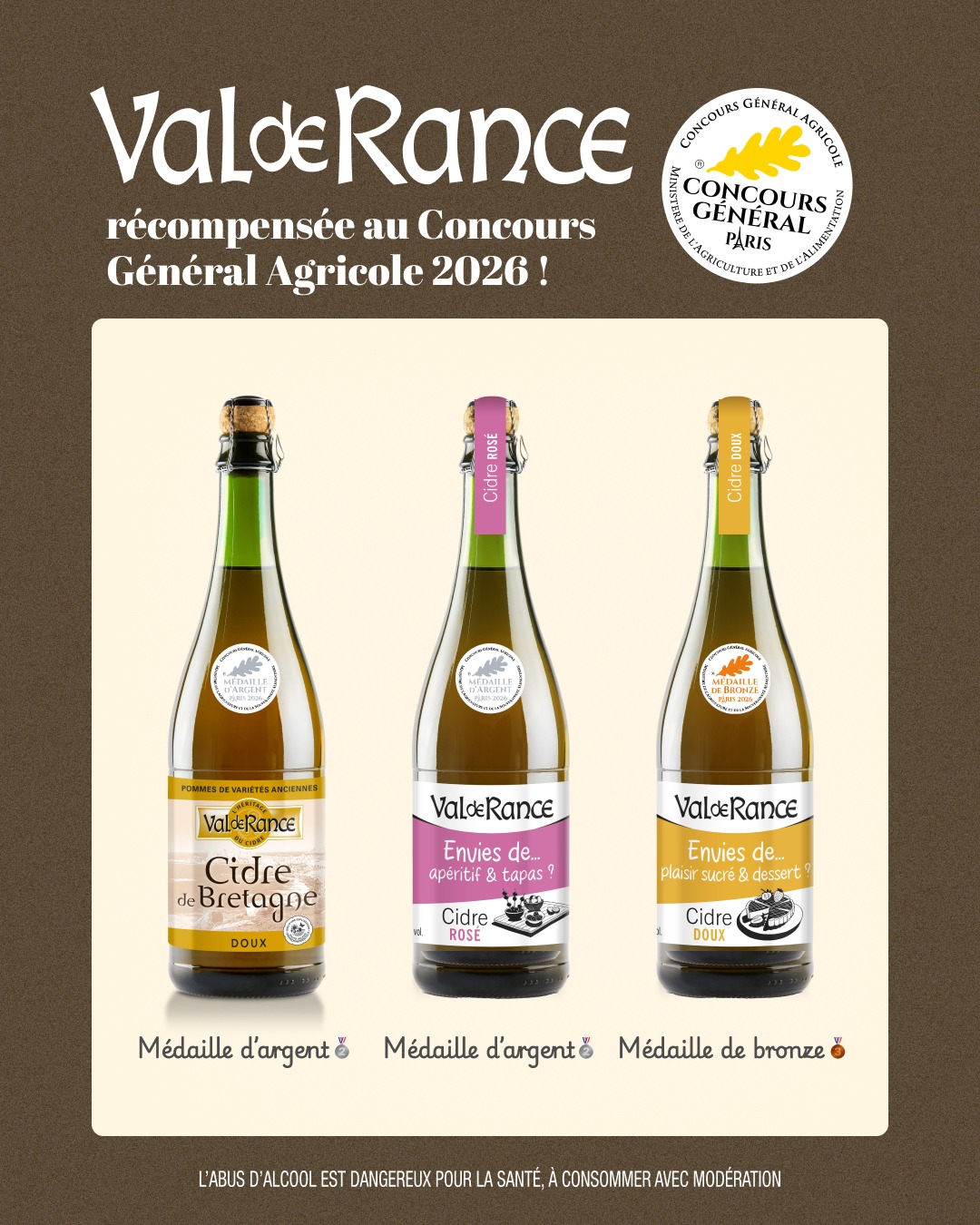 Val de Rance Facebook ad: Excellente nouvelle! Val de Rance remporte 3 nouvelles…