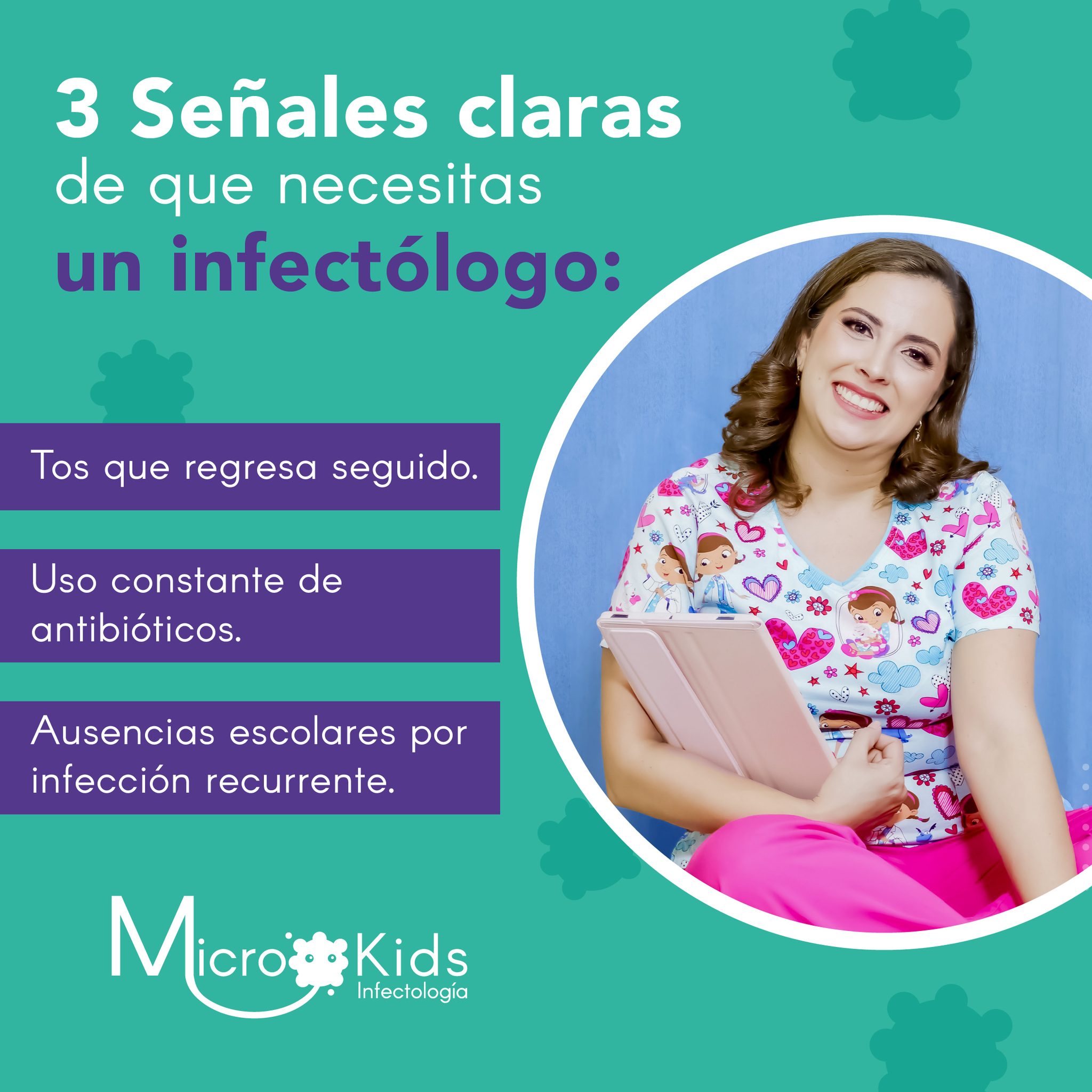 Dra. Laura Panduro - Infectología MicroKids Facebook ad: ¿Sabes en qué casos debes acudir con un…