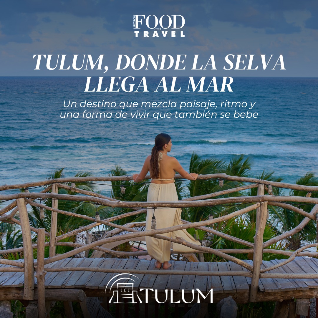 FoodandTravelMX Facebook ad: En Tulum, la mixología parte de la selva.