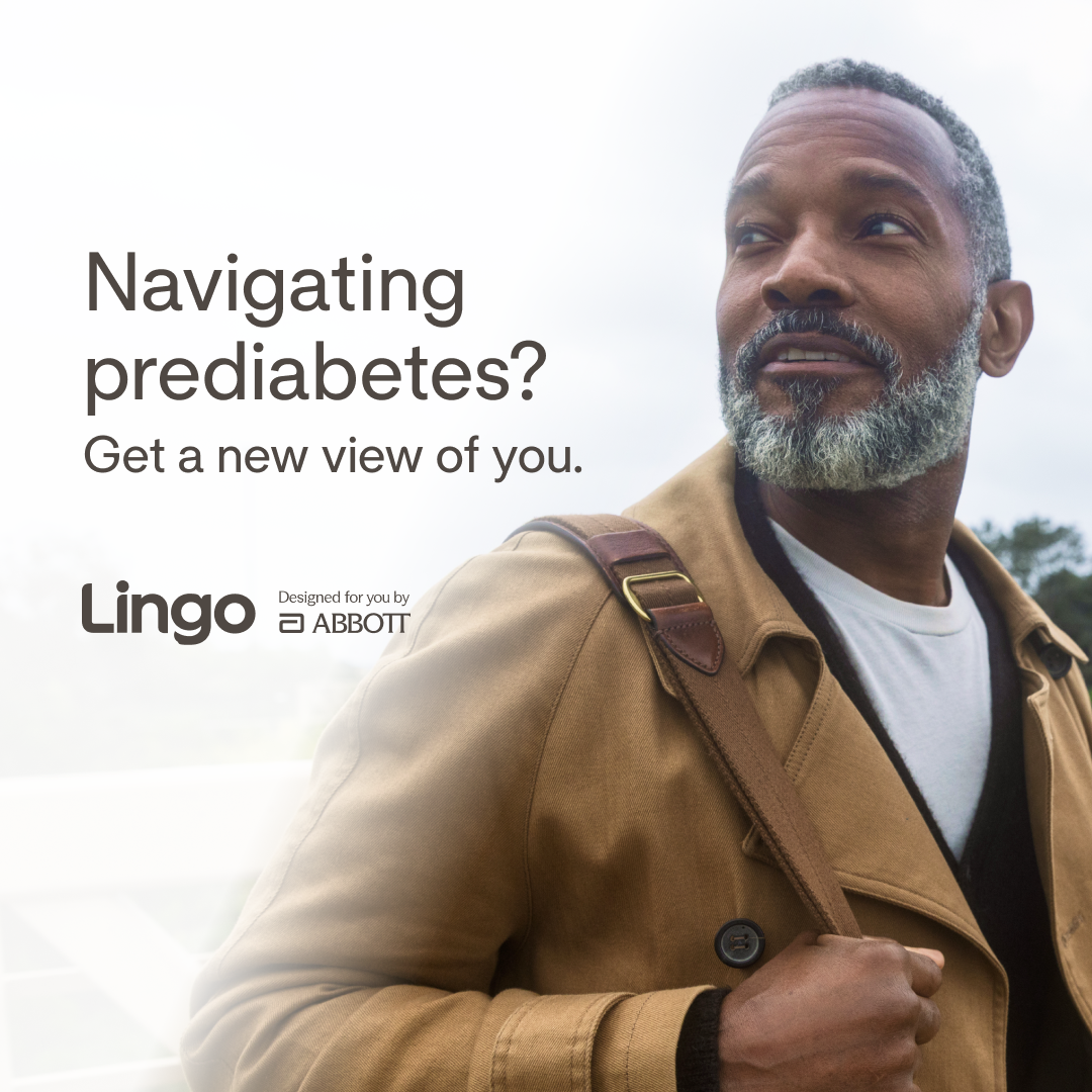Lingo Facebook ad: Start tracking your glucose with Lingo and get…