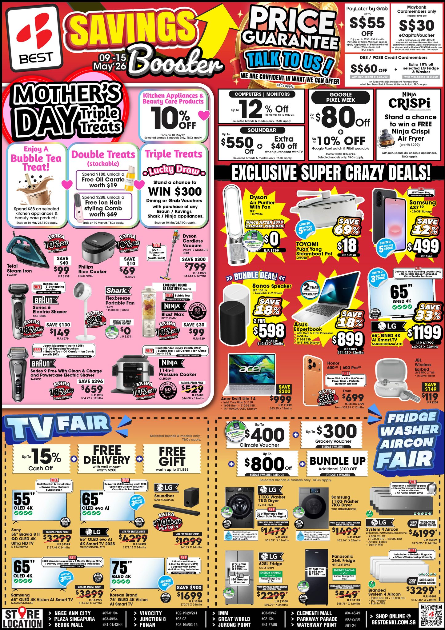 BEST Denki Singapore Facebook ad
