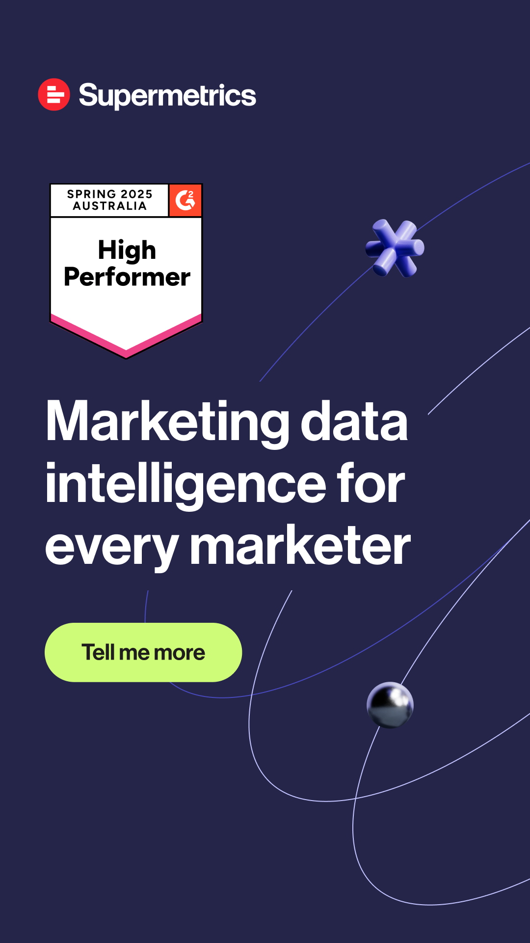 Supermetrics Facebook ad