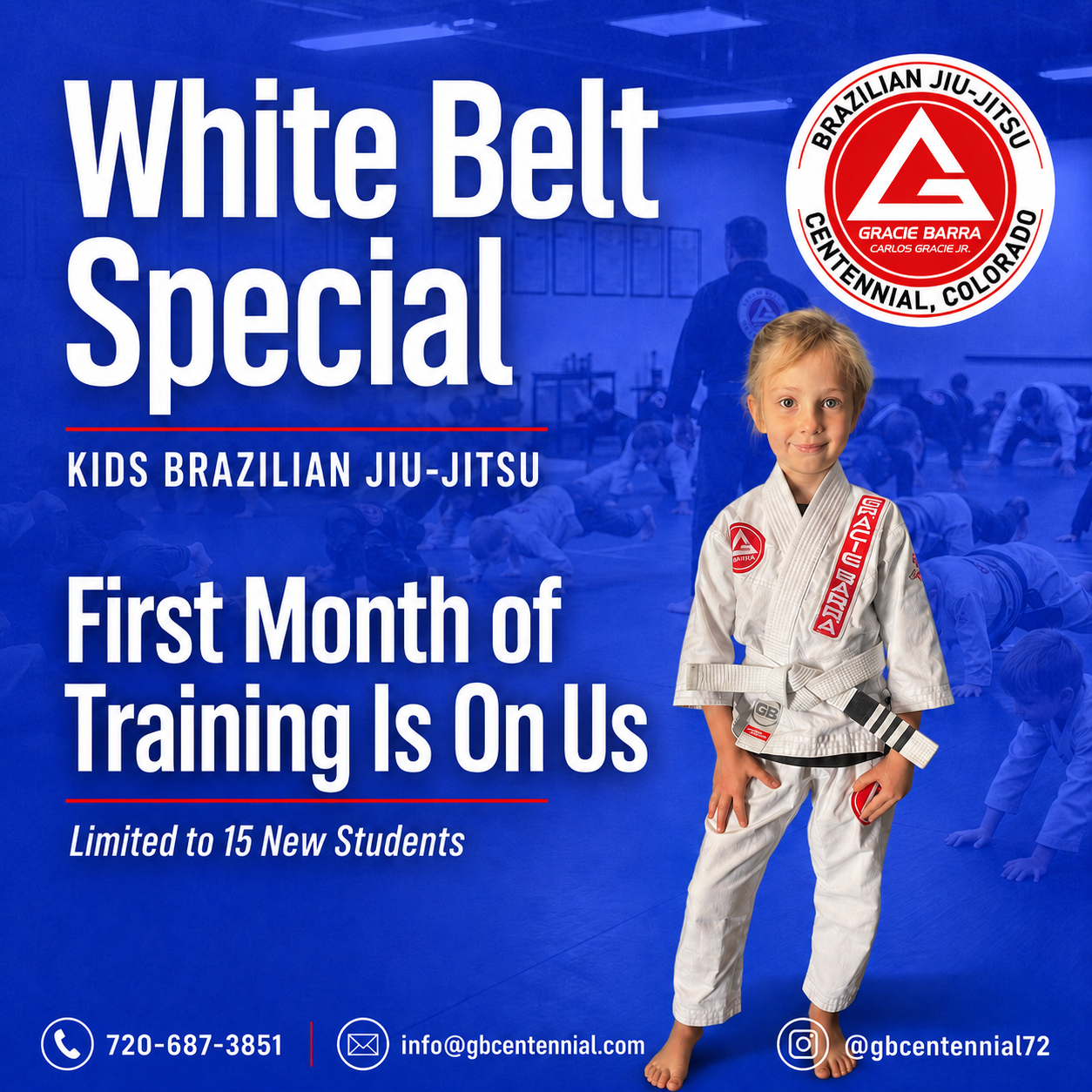 Gracie Barra Centennial Jiu-Jitsu Facebook ad from May 24, 2026