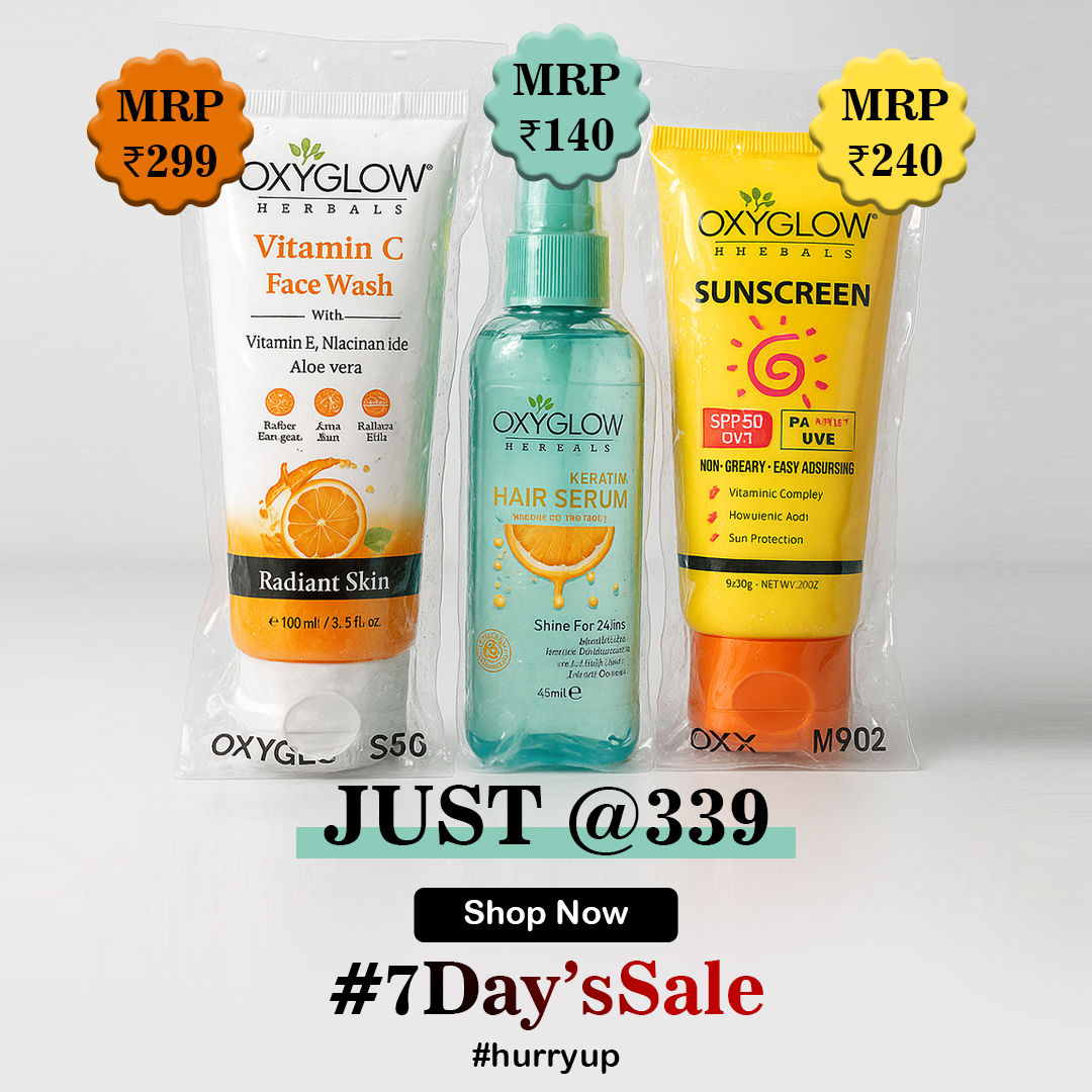 OxyGlow Cosmetics Facebook ad