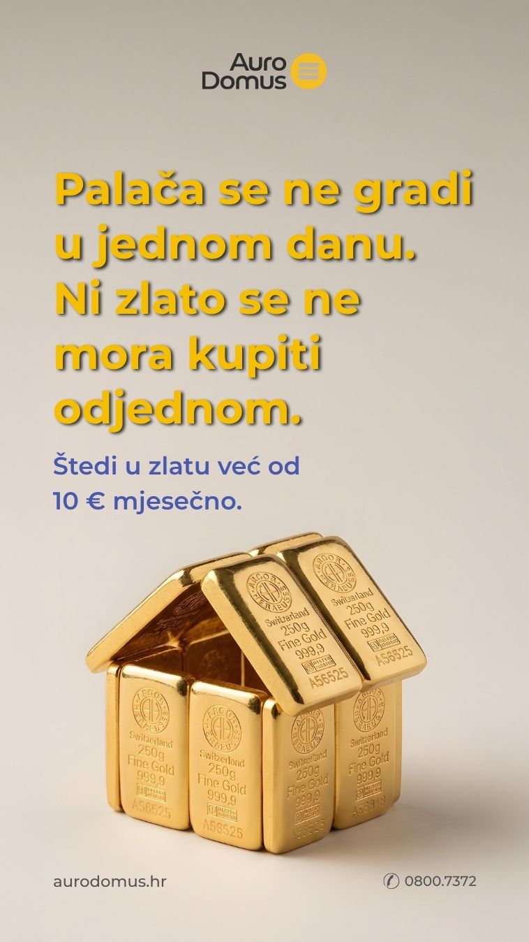 Auro Domus - Investicijsko zlato Facebook ad from Jul 22, 2026