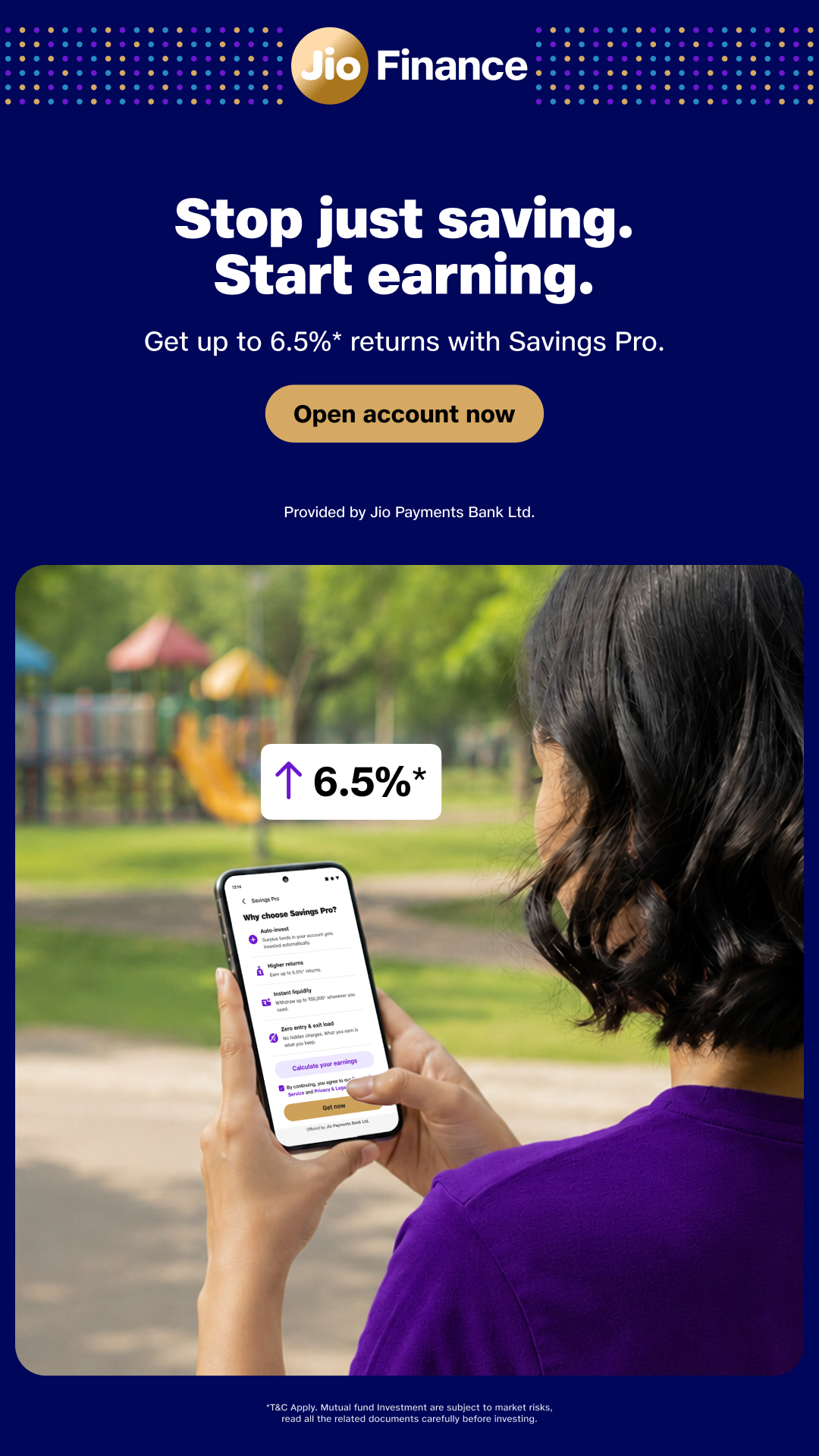 JioFinance Facebook ad