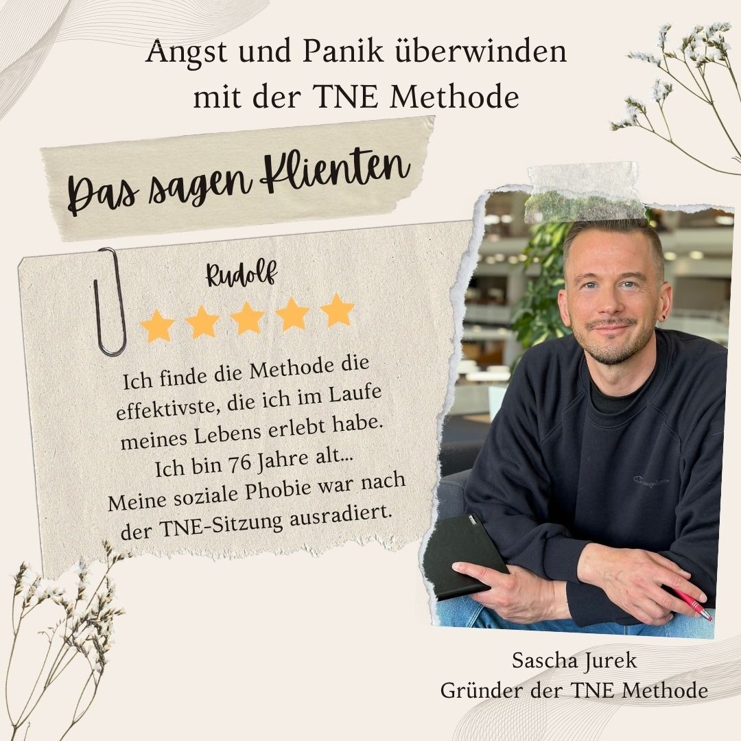 TNE Methode - Sascha Jurek Facebook ad: Der wichtigste Kurs für Menschen mit Ängsten 2026!