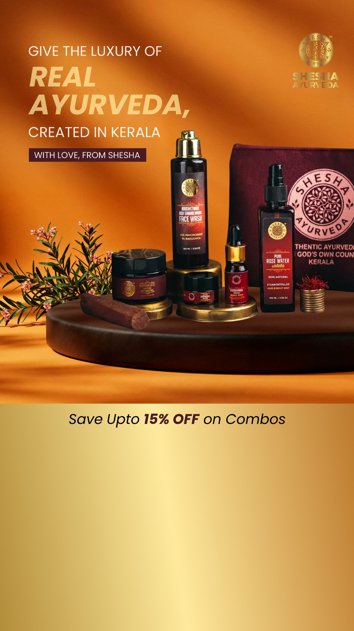 Shesha Ayurveda Facebook ad