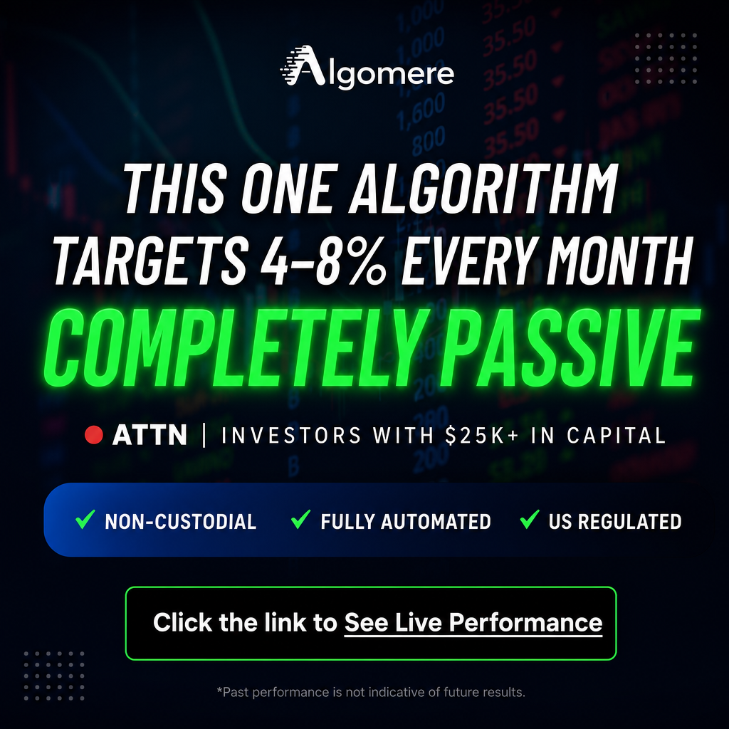 Algomere Facebook ad: Looking to diversify your portfolio?