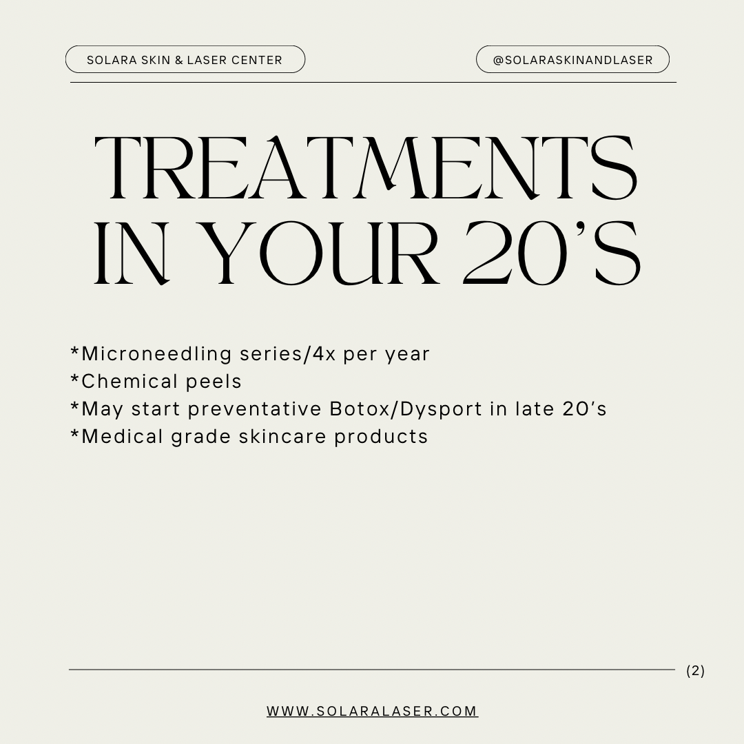 Solara Skin & Laser Center, Anchorage AK Facebook ad: Treatments as you age.