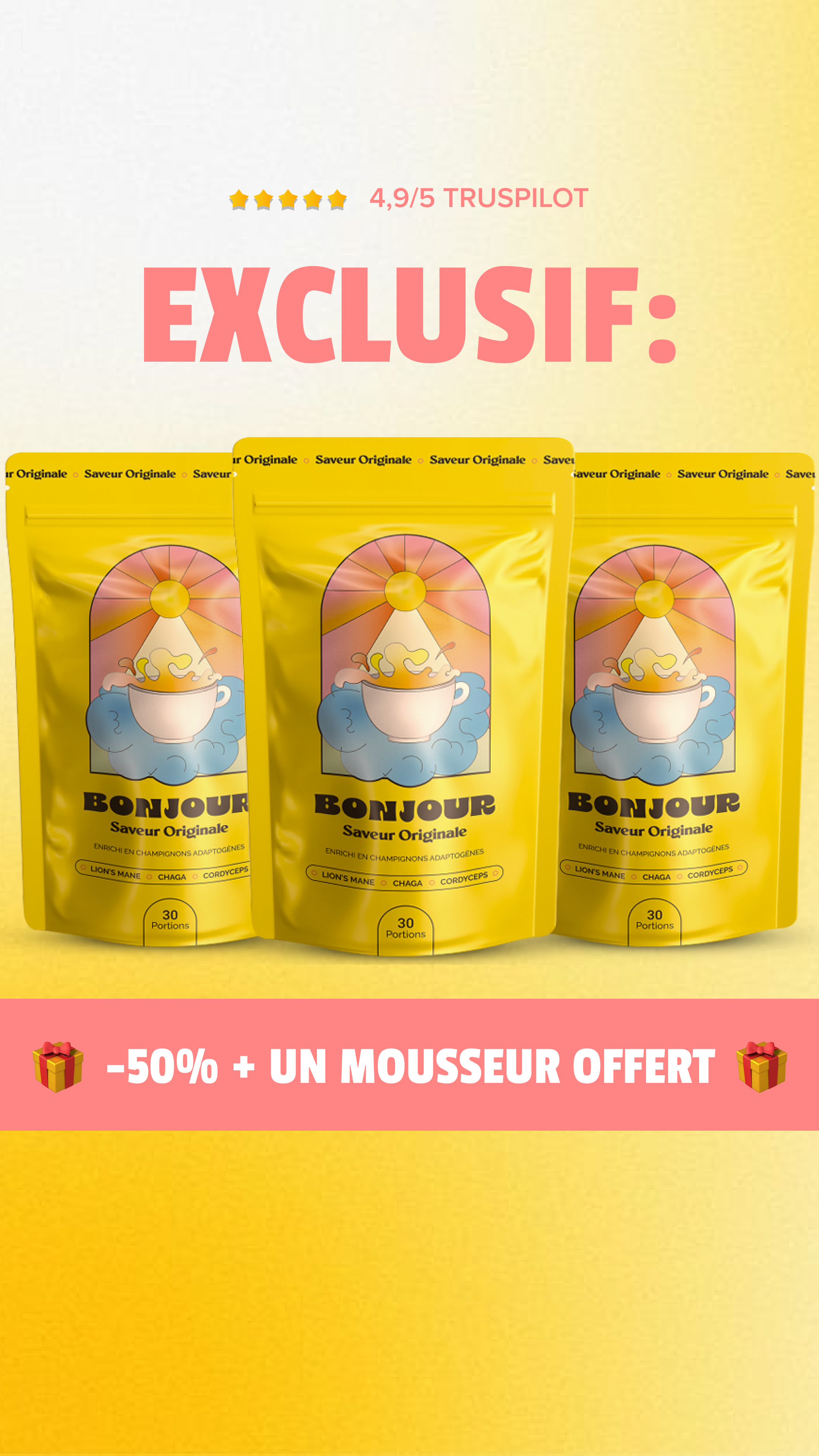 Bonjour Facebook ad