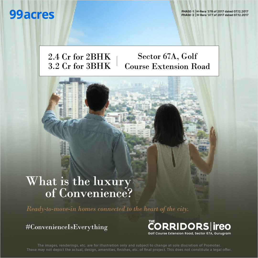 99acres Gurgaon Facebook ad: Get in touch