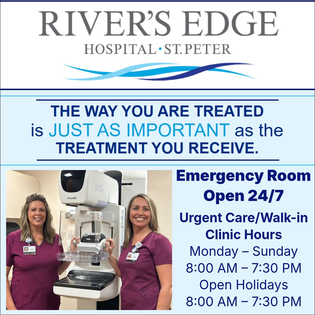 River's Edge Hospital & Clinic Facebook ad: Need care fast?