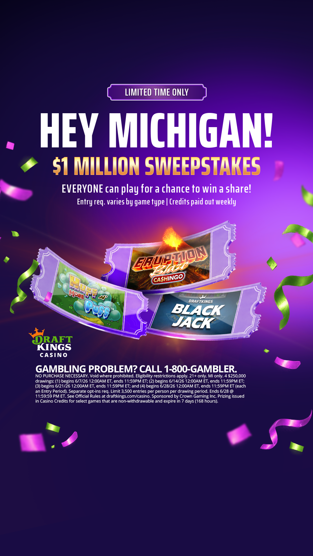 DraftKings Casino Facebook ad