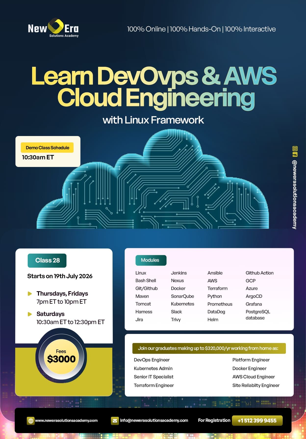 Newera Solutions Academy Facebook ad
