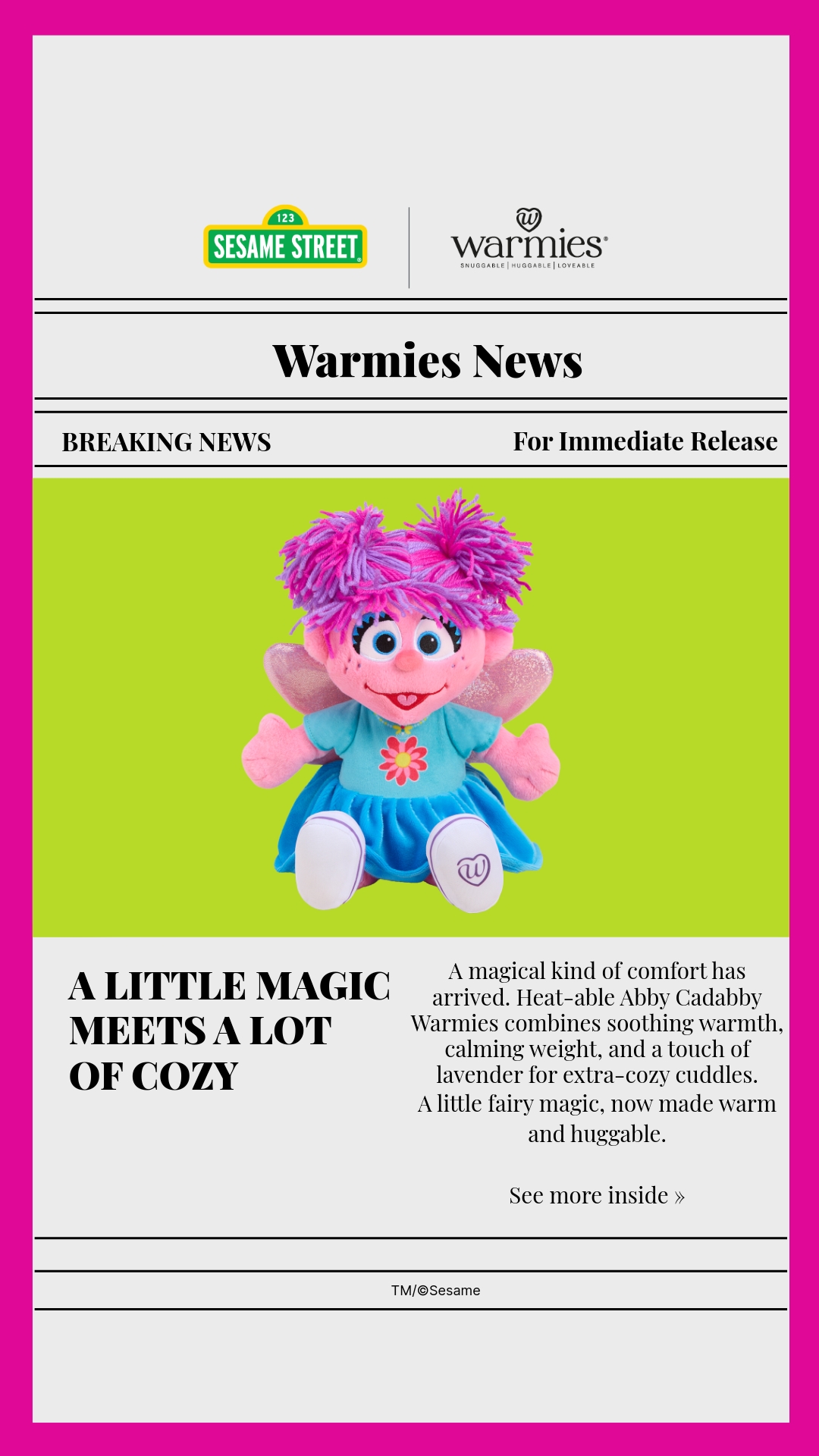 Warmies USA Facebook ad