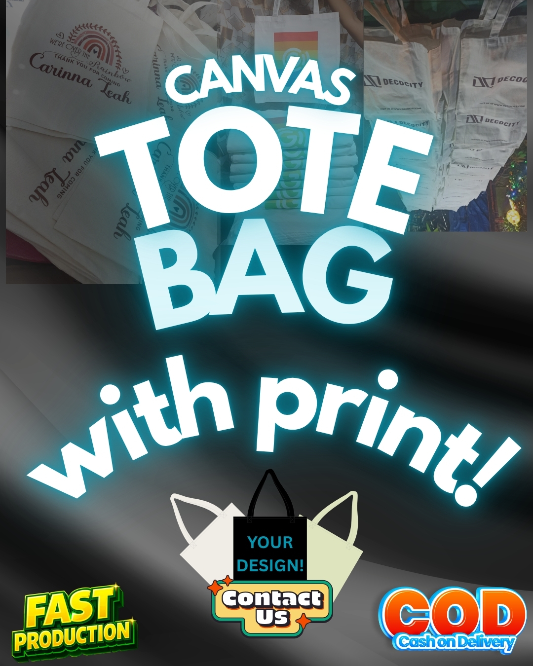 JMV Prints Facebook ad: Need CANVAS TOTE BAG PRINTING?
