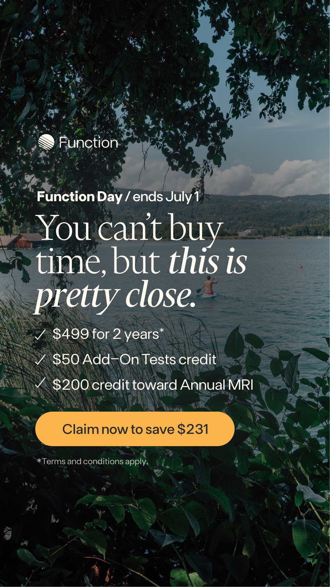 Function Health Facebook ad