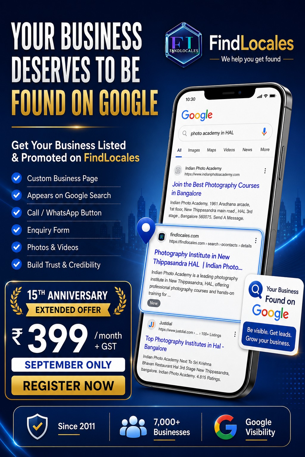 Findlocalesonline Facebook ad
