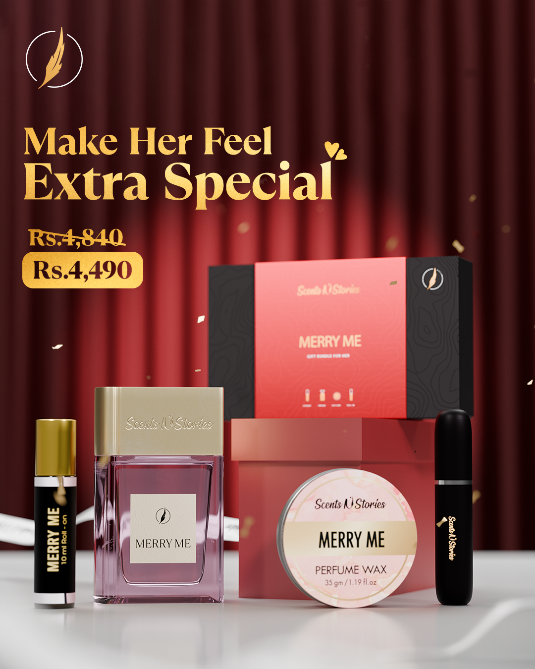 Scents N Stories Facebook ad: Gifts fade. Feelings stay.