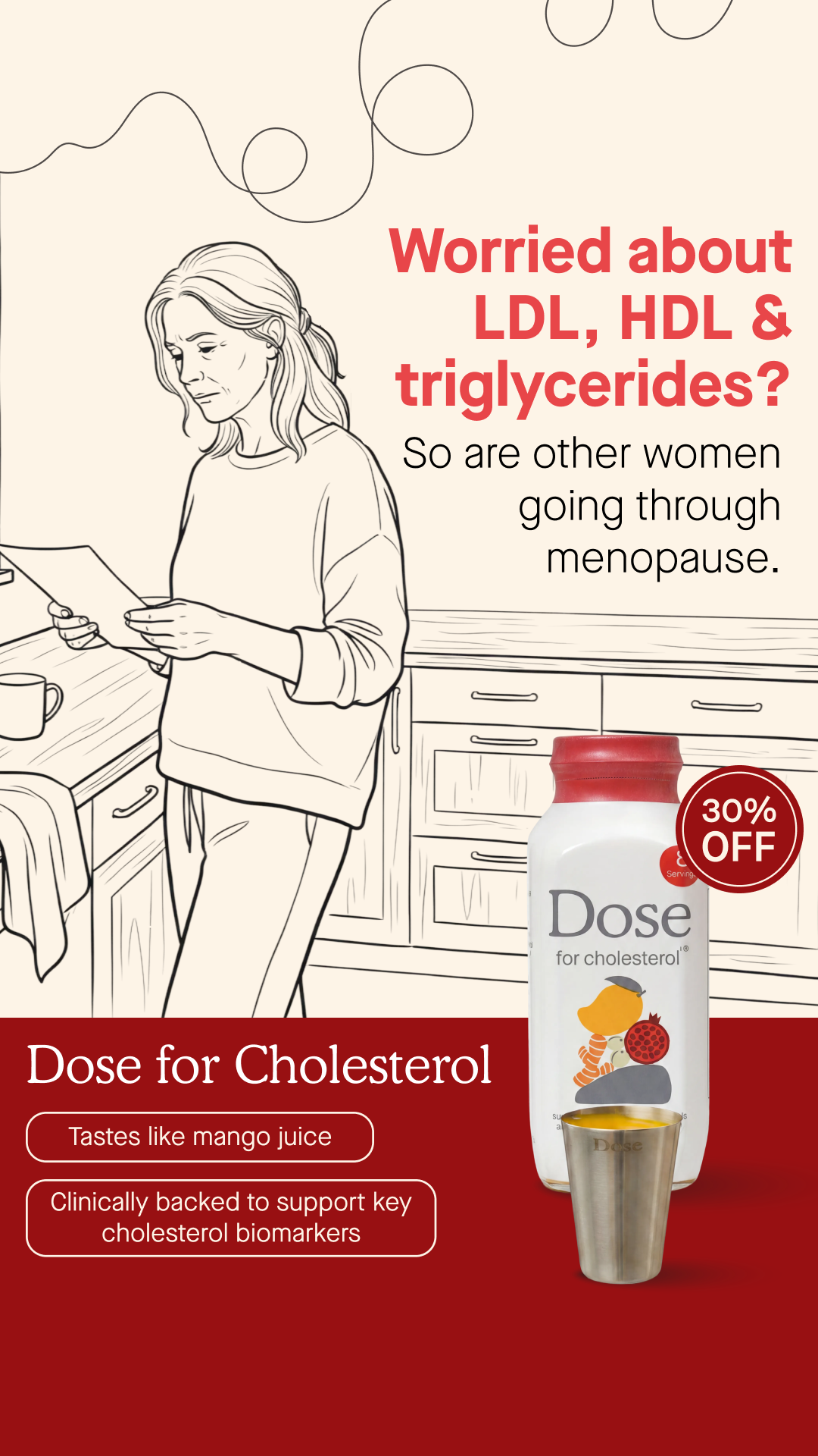 Dose for Cholesterol Facebook ad