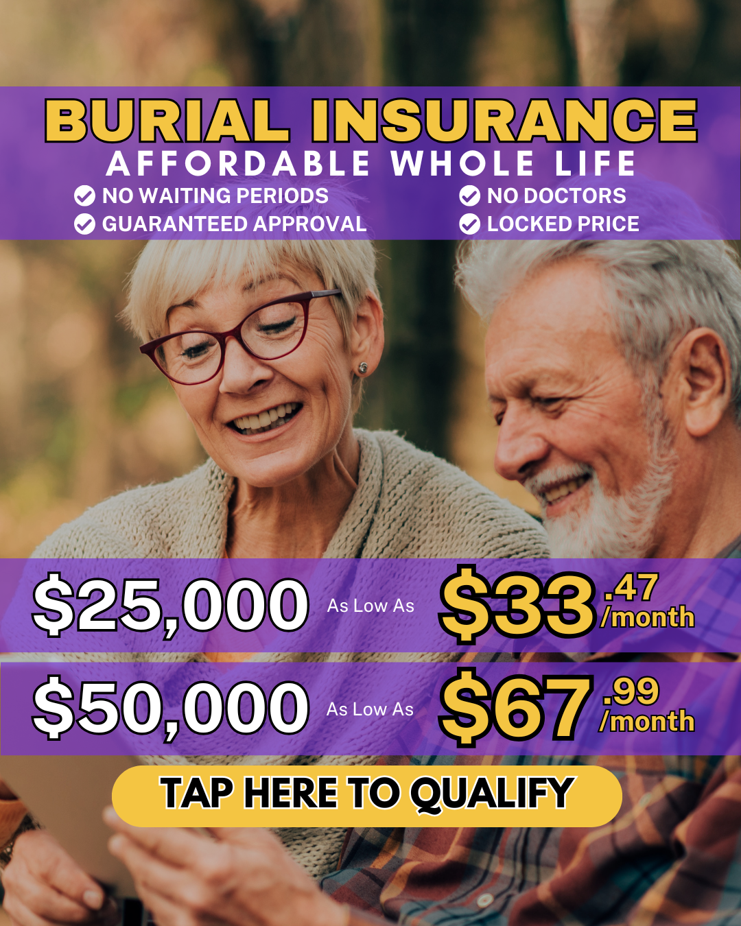 Easy Final Expense Facebook ad