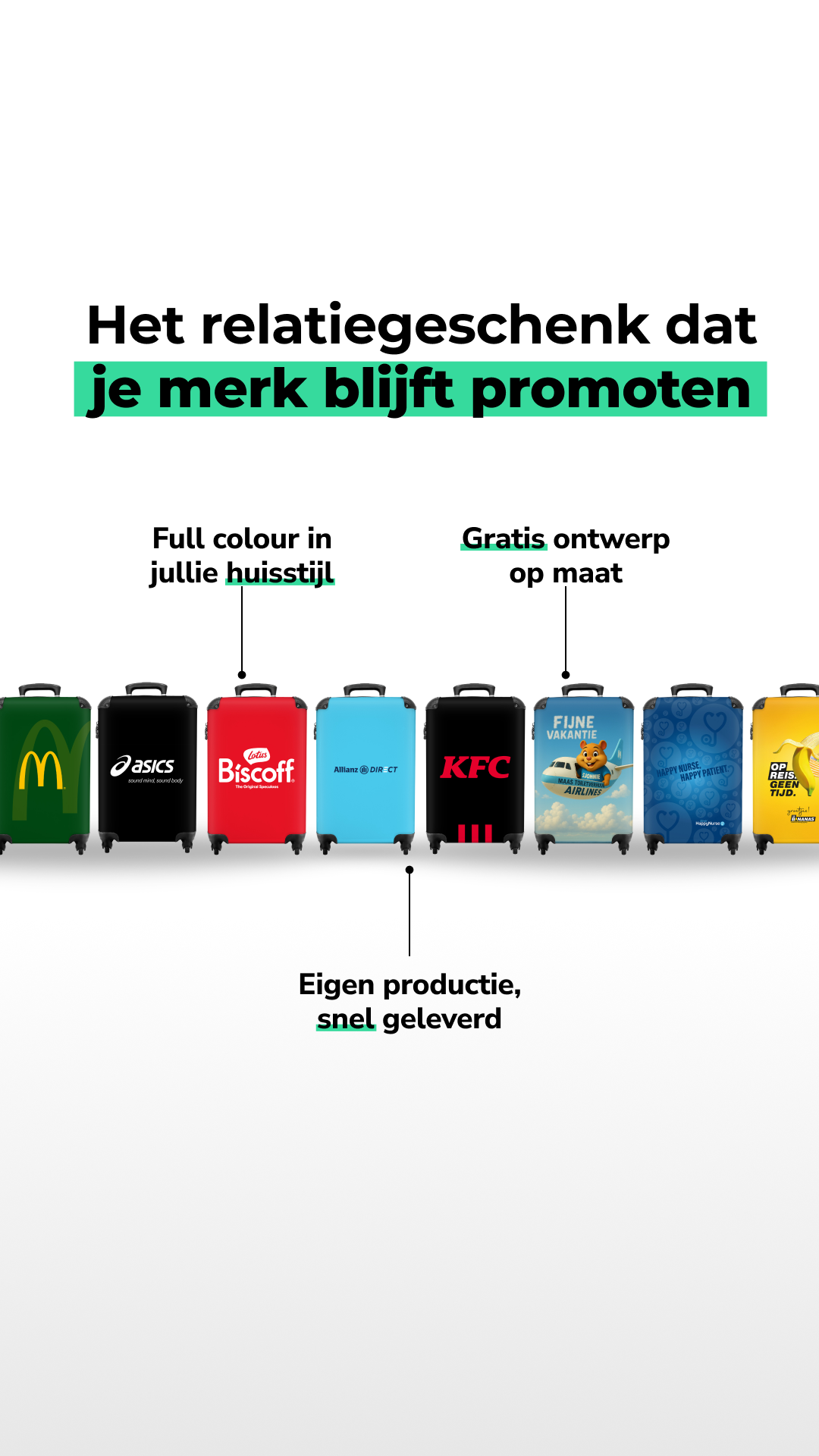 Noboringsuitcases Facebook ad: Personaliseer je relatiegeschenken!