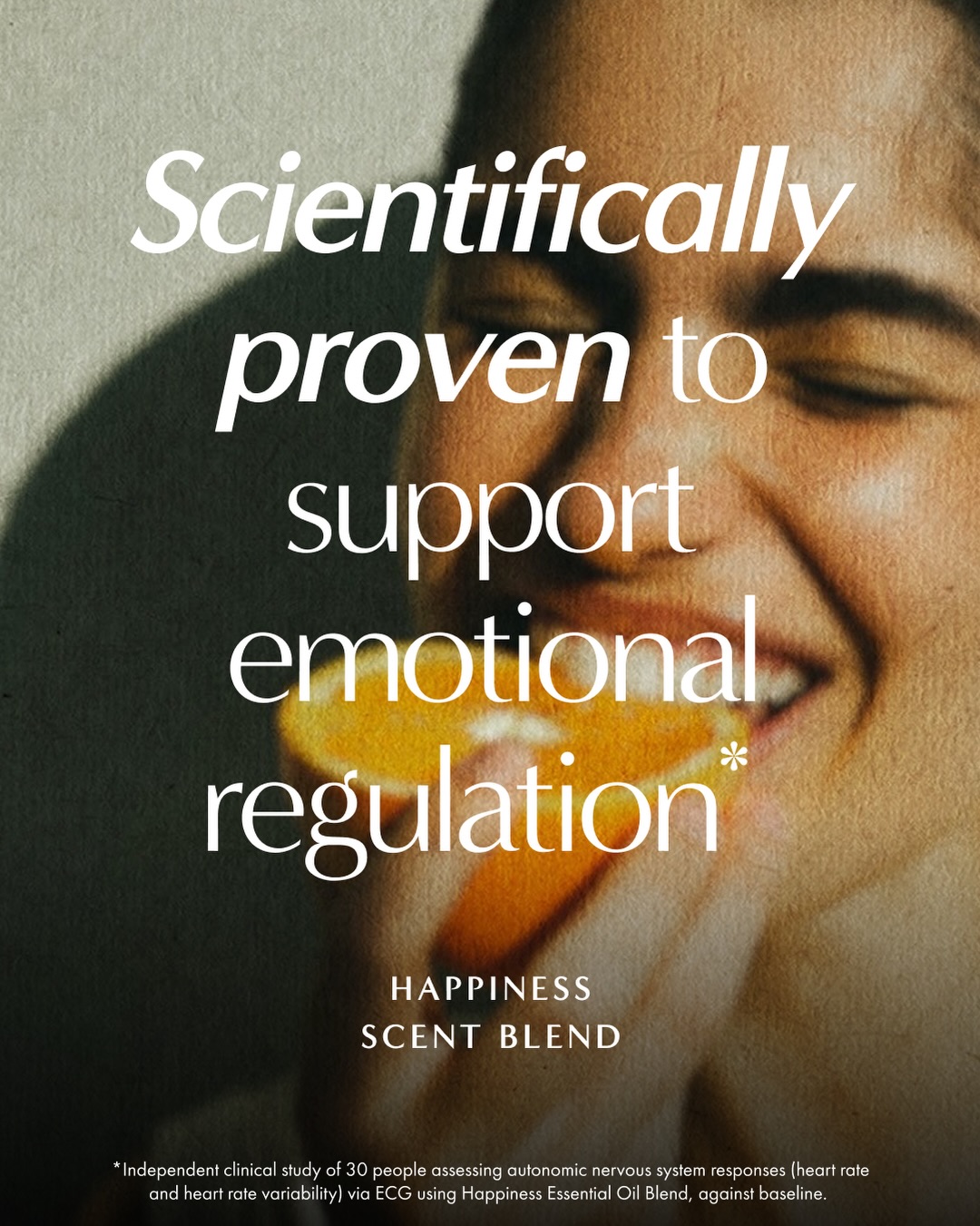 NEOM Wellbeing Facebook ad: Happy mode incoming