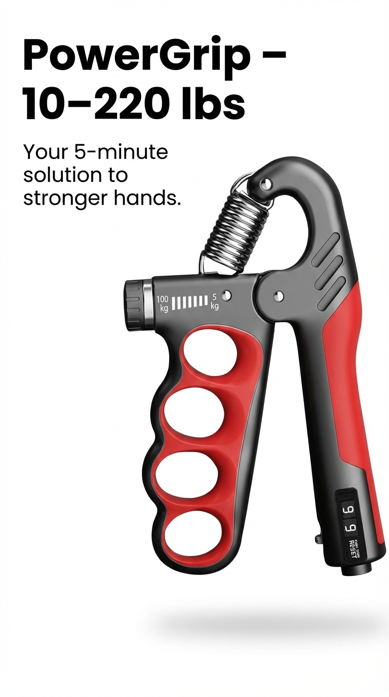 Max Your Grip Facebook ad: Rebuild Your Grip in 5 Minutes a Day