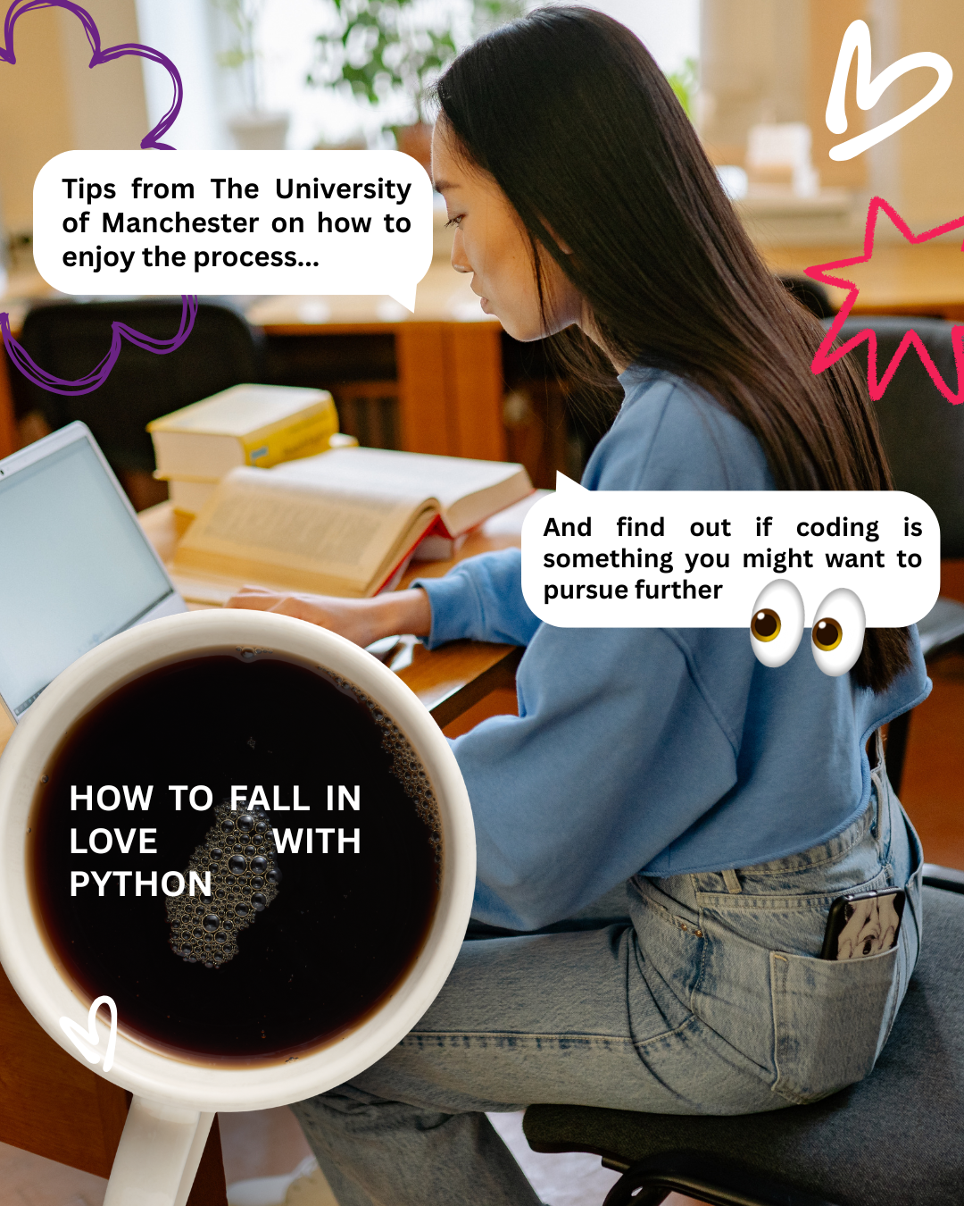 The University of Manchester Faculty of Science and Engineering Facebook ad: Step one: start small.