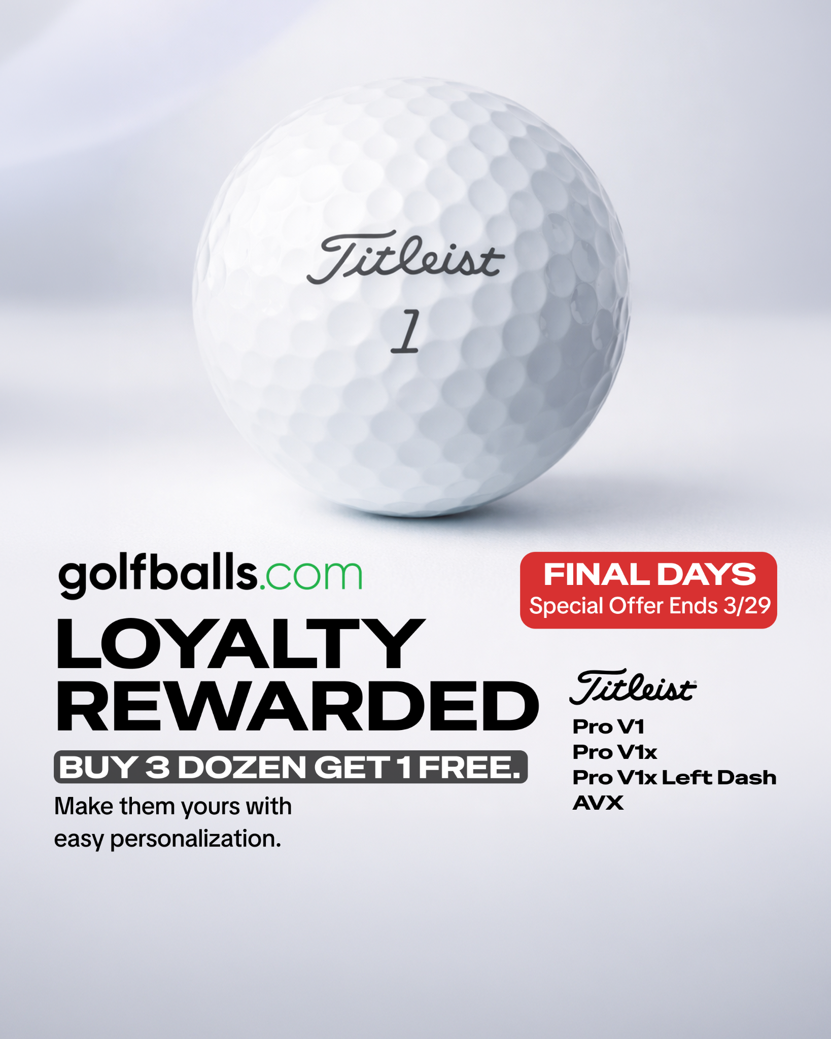 Golfballs.com Facebook ad