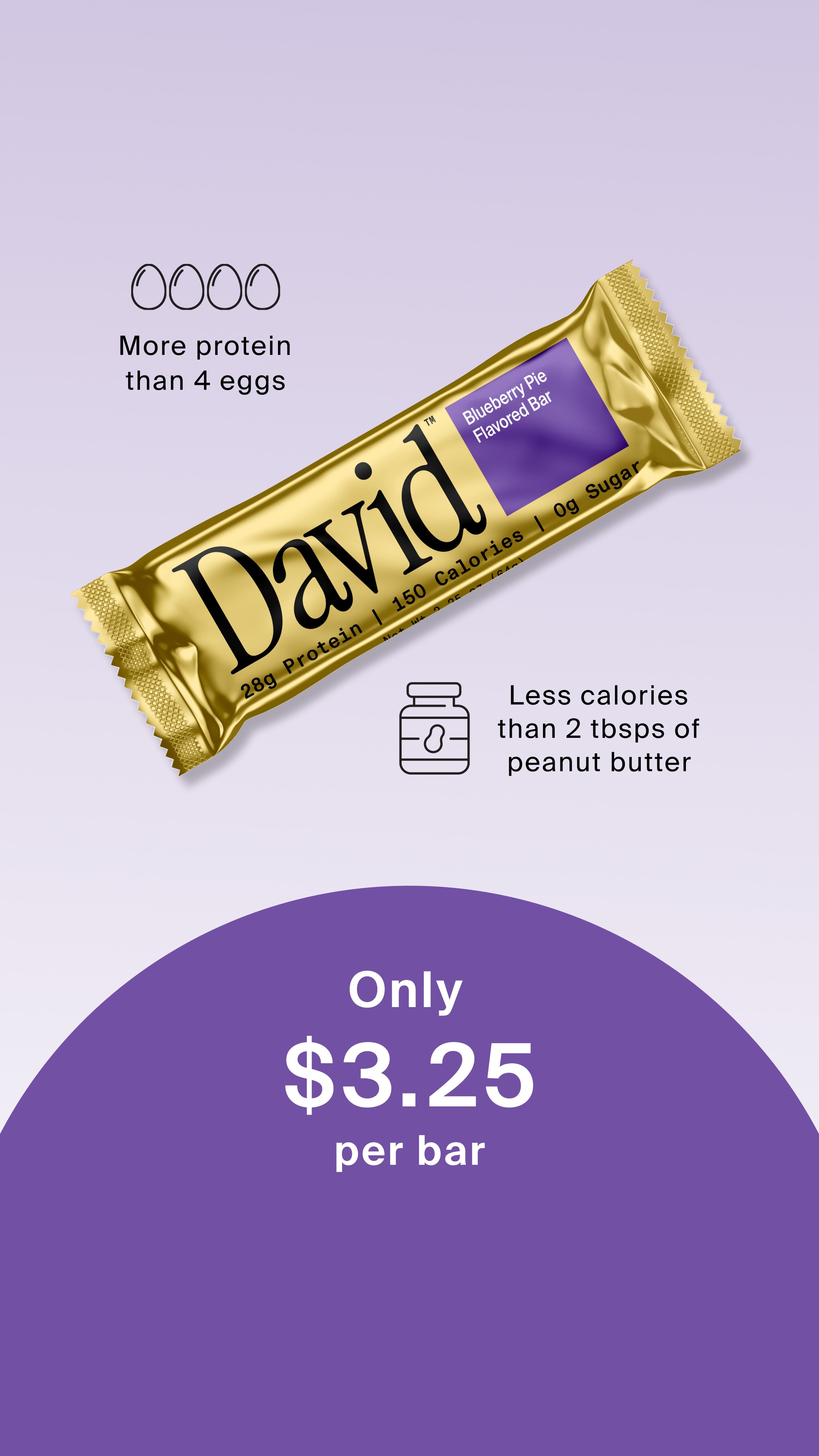 David Protein Facebook ad