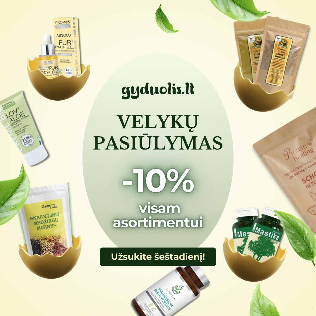 Gyduolis.lt - Natūralūs maisto papildai Facebook ad