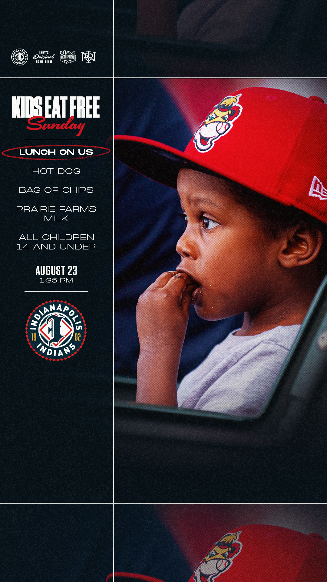 Indianapolis Indians Facebook ad: Family day at the ballpark!