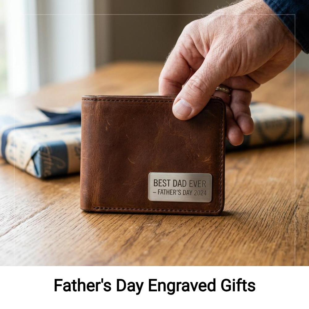 Trending Picks Central Facebook ad: Father's Day Engraved Gifts!
