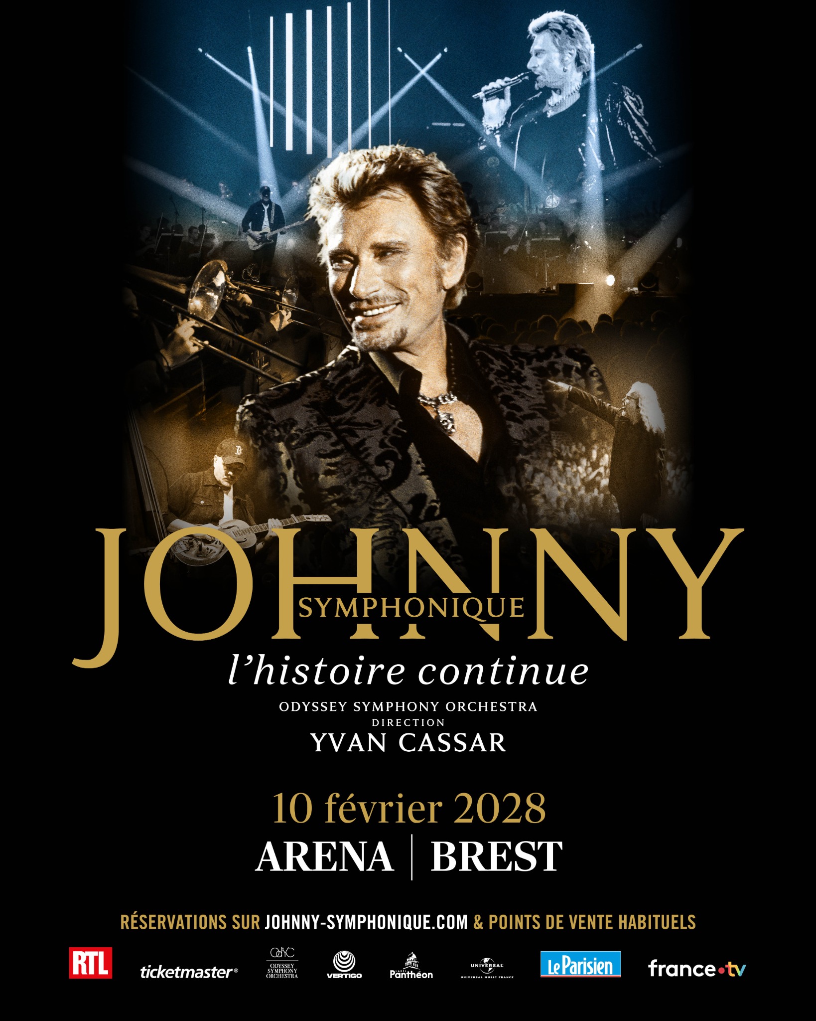 Johnny Symphonique Tour - Officiel Facebook ad: L’histoire continue… En tournée dans toute la France…